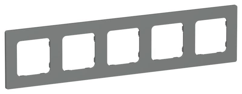 Рамка 5-м СП FLITE РУ-5-К-ФлМА мокрый асфальт IEK FI-M52-32-20-K80