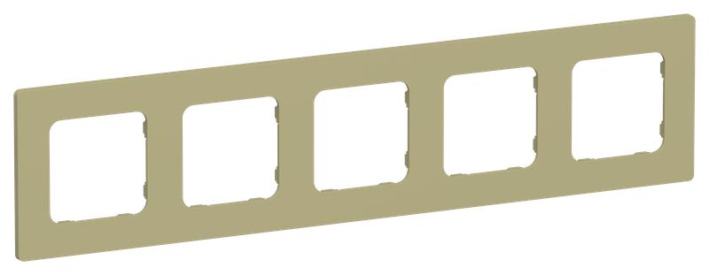 Рамка 5-м СП FLITE РУ-5-К-ФлО олив. IEK FI-M52-32-20-K26