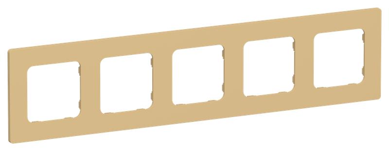Рамка 5-м СП FLITE РУ-5-К-ФлШм шамуа IEK FI-M52-32-20-K89