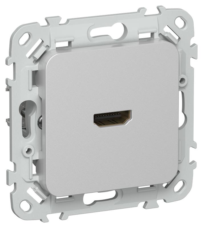 Розетка HDMI СП FLITE РШДМА-ФлА механизм алюм. IEK FI-H10-K47