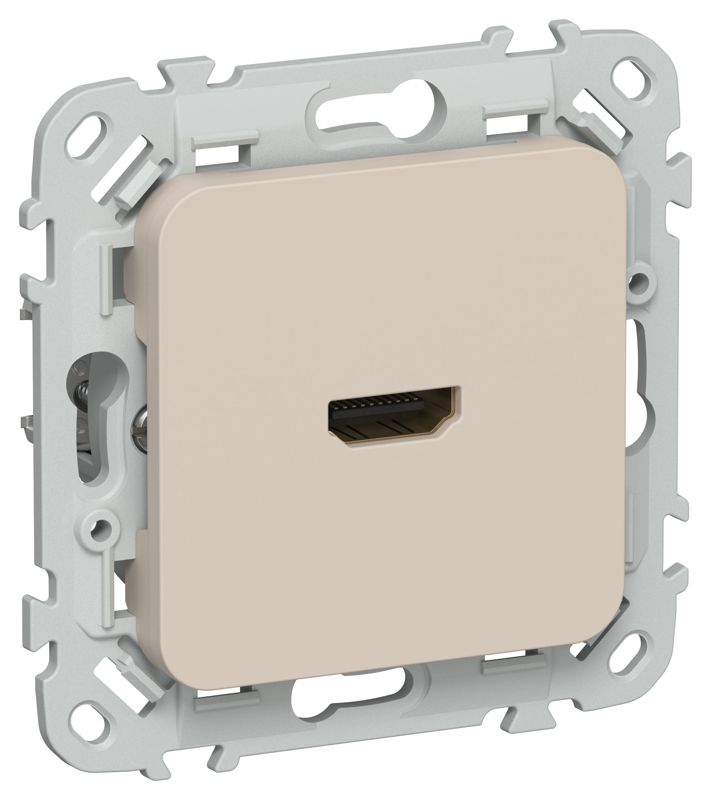 Розетка HDMI СП FLITE РШДМА-ФлЛ механизм льняной IEK FI-H10-K88