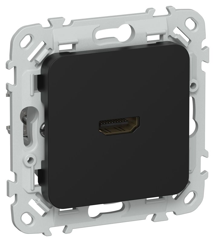 Розетка HDMI СП FLITE РШДМА-ФлЧ механизм черн. IEK FI-H10-K02