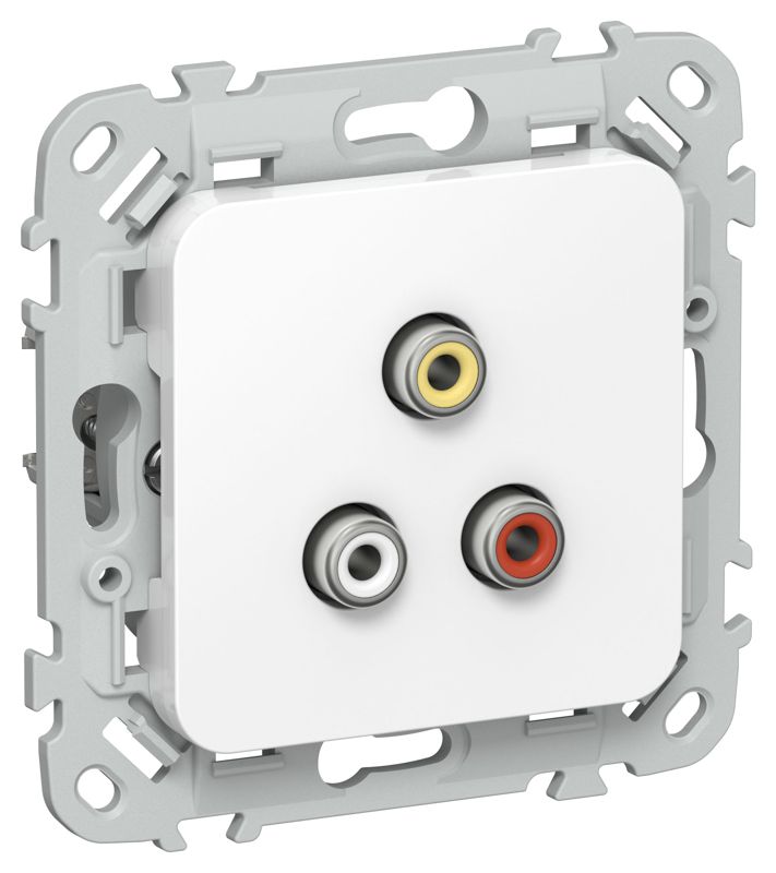 Розетка RCA СП FLITE РАрса-ФлБ механизм бел. IEK FI-R10-K01
