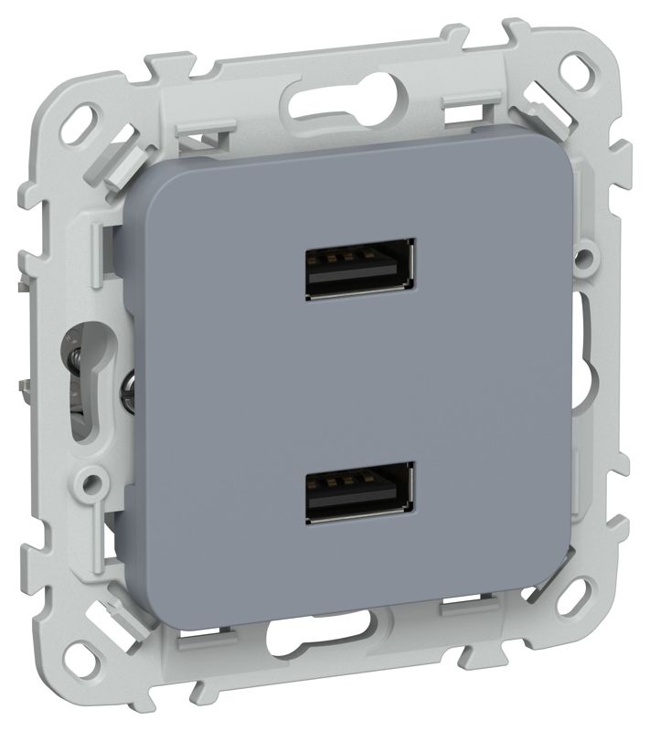 Розетка USB СП FLITE РЮ-2-ФлМ AA 2.1А механизм маренго IEK FI-U21-D31-K35