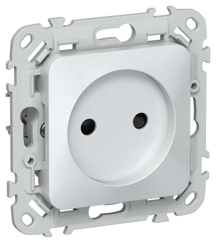 Розетка СП FLITE РСш01-0-ФлЖ 10А без заземл. с защ. шторками механизм жемчуж. IEK FI-R13-10-K36