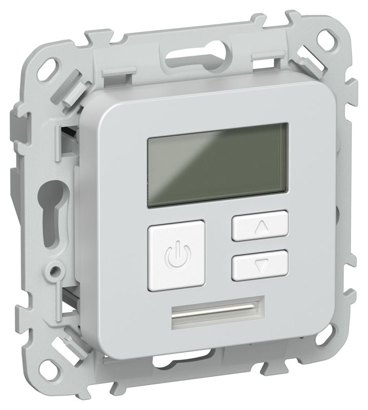 Термостат электронный СП FLITE Т-ФлЖ 16А с дисплеем механизм жемчуж. IEK FI-RT11-K36