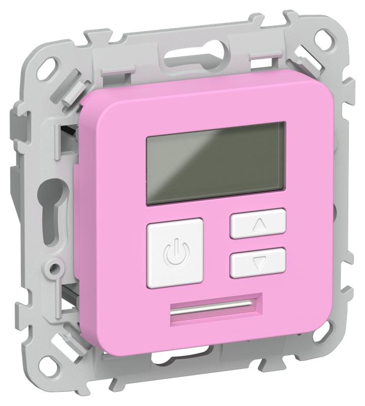Термостат электронный СП FLITE Т-ФлПр 16А с дисплеем механизм пурпур. IEK FI-RT11-K99