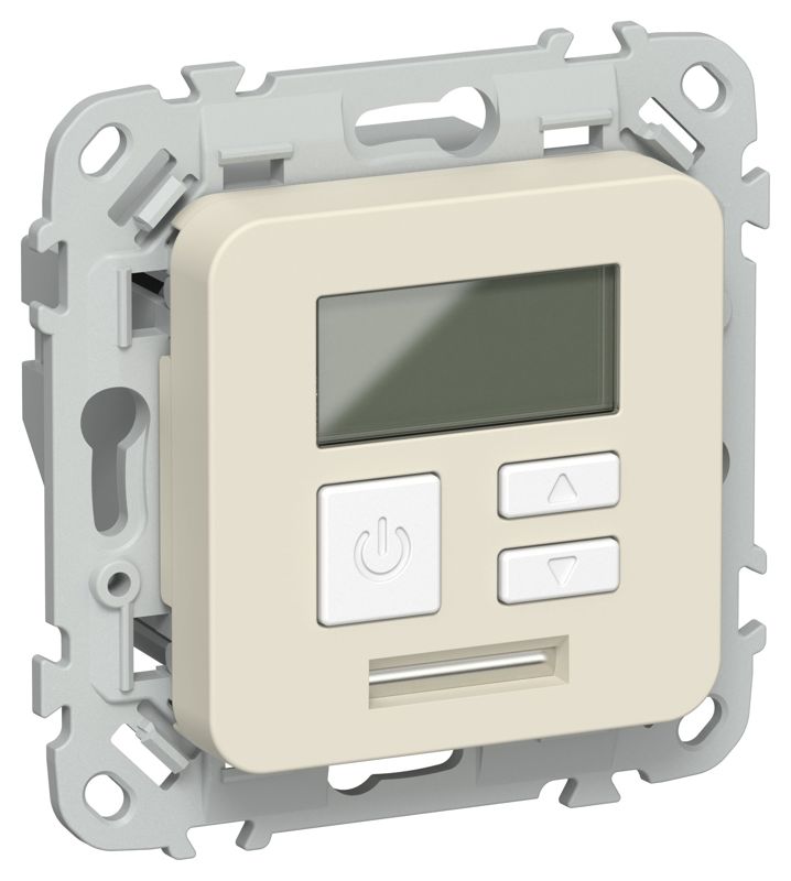 Термостат электронный СП FLITE Т-ФлСл 16А с дисплеем механизм сливочный IEK FI-RT11-K86