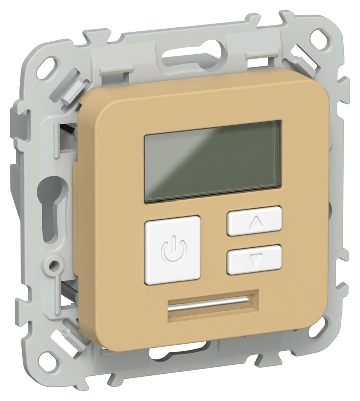 Термостат электронный СП FLITE Т-ФлШм 16А с дисплеем механизм шамуа IEK FI-RT11-K89