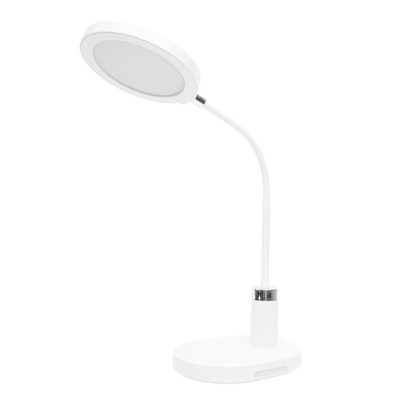 Светильник настольный UF-803 C01 12Вт круг 3 уровня яркости CCT бел. Ultraflash 15719