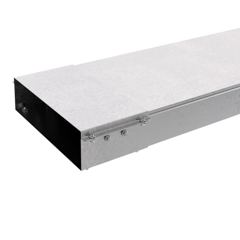 Короб прямой перфорир. замковый 50х400 L3000 сталь 1.2мм КППЗ.400.50.3000.1.2.1 с соединителем СОЭМИ Н7121405361