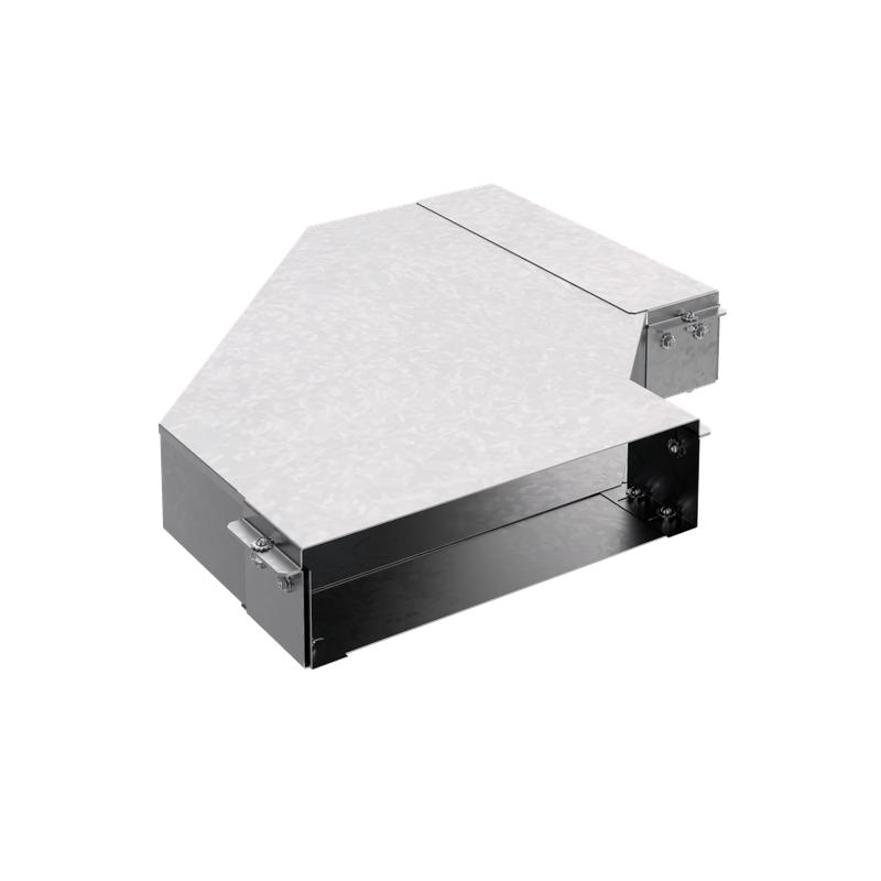 Короб угловой горизонт. 90град. 100х300 сталь 1.5мм КУ90Г.300.100.525.1.5.1 СОЭМИ Н7245310271