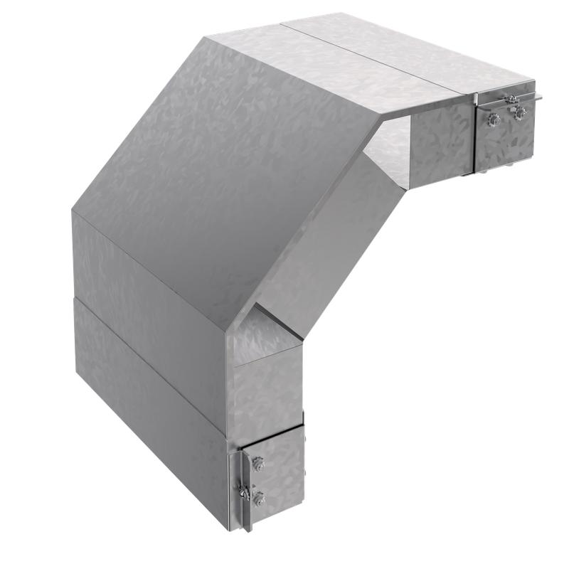 Короб угловой вниз 90град. 50х150 сталь 1.2мм КУ90Н.150.50.455.1.2.1 СОЭМИ Н7244705261