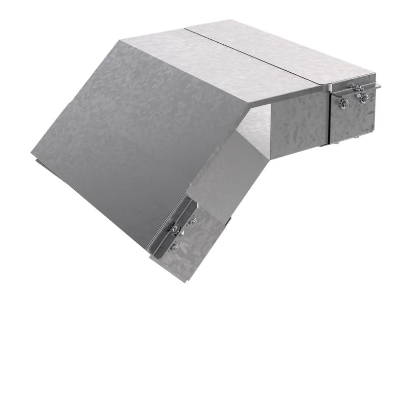 Короб угловой вниз 45град. 50х150 сталь 1.2мм КУ45Н.150.50.435.1.2.1 СОЭМИ Н7234705261