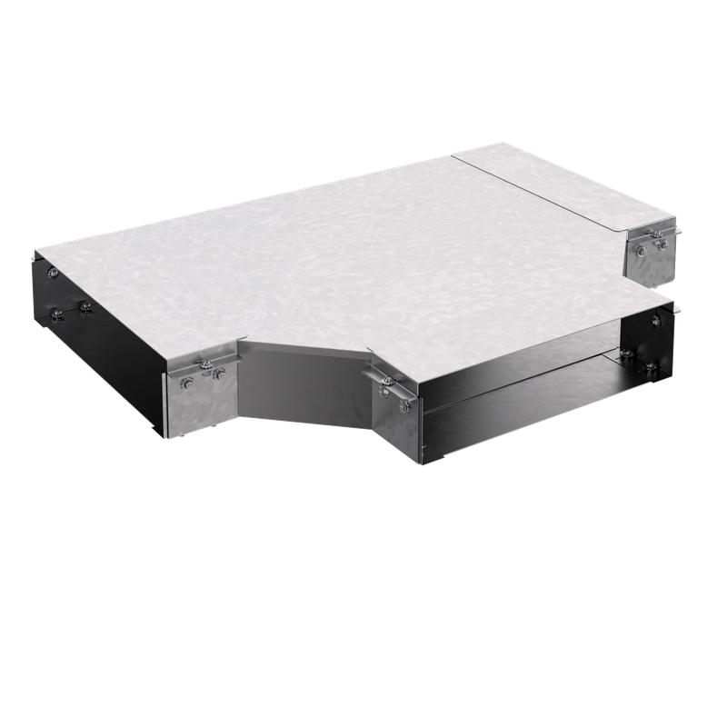 Короб угловой тройниковый горизонт. 45град. 50х150 сталь 1.2мм КУТГ.150.50.600.1.2.1 СОЭМИ Н7255705261