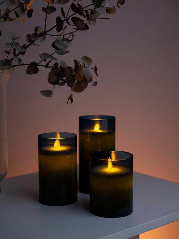 Свеча декоративная CL7-SET3-bu с пультом 3хAAA для каждой свечи (не в компл.) син. (уп.3шт) ФАZА 5060074