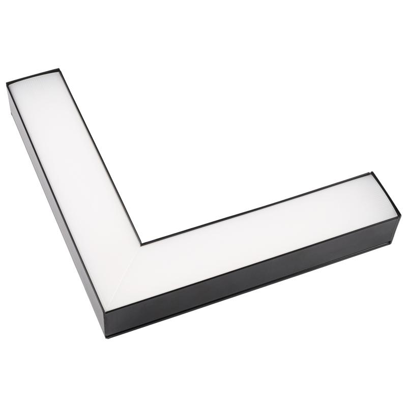 Светильник светодиодный PSO-02L 16Вт 4000К IP40 255х255х42мм BLACK ДПО/ДСО L-образ. для реечных потолков (универс. монтаж: накладной/подвесной) черн. Pro+ JazzWay 5069008