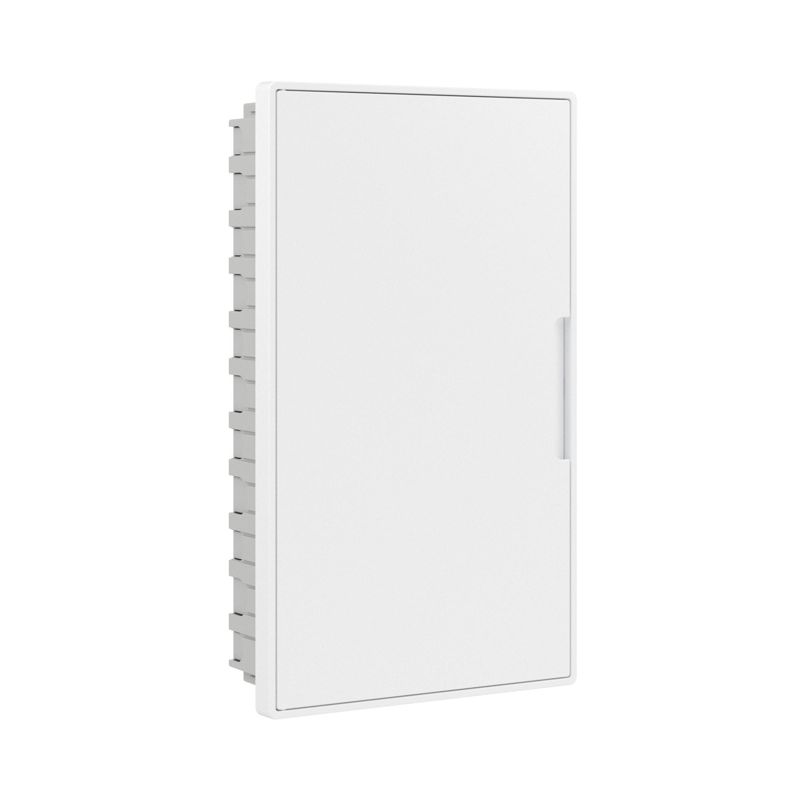 Щиток встраиваемый FRAME 36мод. для полых стен слаботочный с бел. дверцей с монтажн. платой в компл. с 2 розетками Viva (арт. 45005) и 2 коробками PDD (арт. 10033) бел. DKC F36B5WW