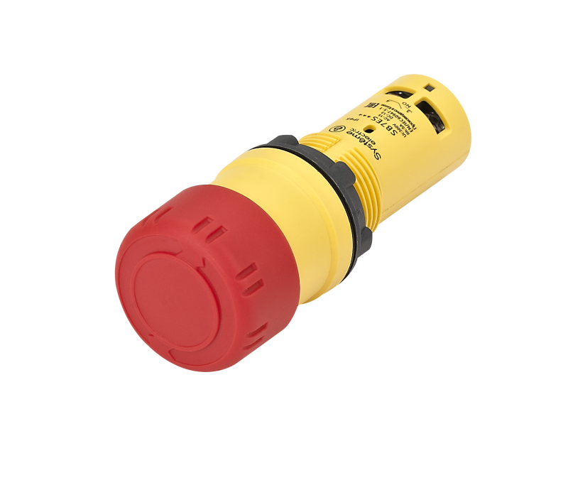 Кнопка аварийного останова SB7 моноблочная 22мм d30 повернуть для возвр. пластик 1НЗ IP6 красн. SE SB7ES442P
