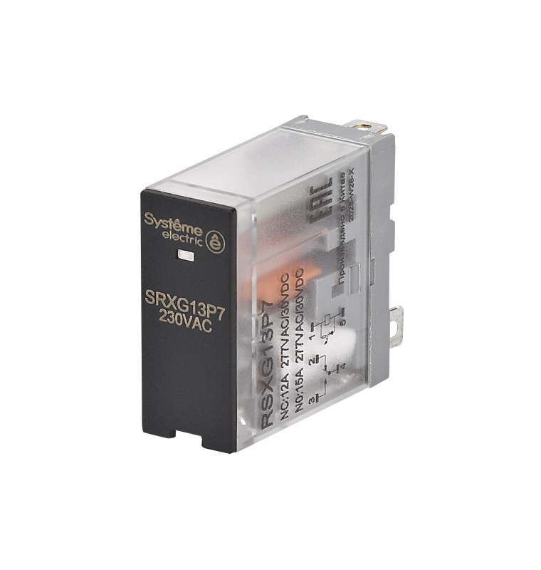 Реле 12А 1перекл. 230В AC LED SE RSXG13P7