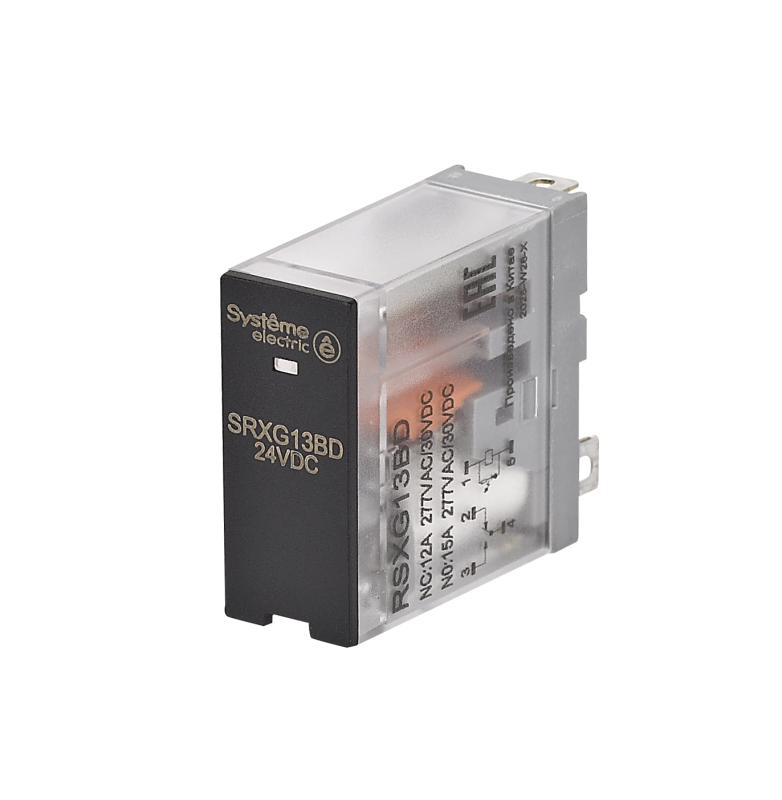 Реле 12А 1перекл. 24В DC LED SE RSXG13BD