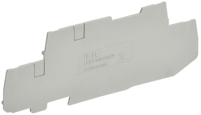 Заглушка торцевая для клеммы CP-ML 2 уровневой с ножевым размыкателем 2.5кв.мм ARMAFIX сер. IEK AF-CT10-01-2-K01-002-ZGL