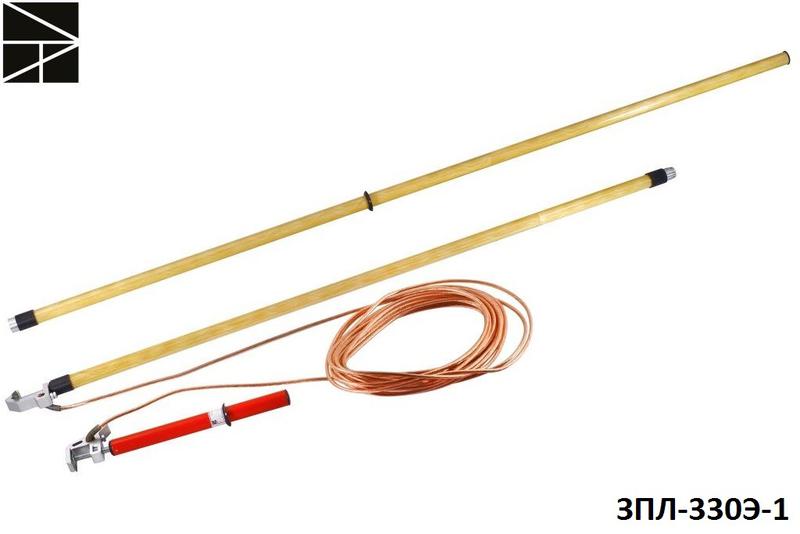Заземление переносное для воздушных линий ЗПЛ-330Э-1 сечение 25мм с протоколом испытаний ЭЛЕКТРО ТРЕЙД ET-Z186-25-P