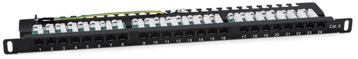 Панель коммутационная UTP кат.6 24p 19дюйм 0.5U SUPRLAN 10-0411