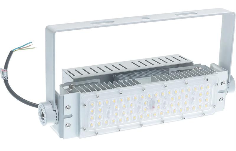 Светильник светодиодный SMD 50Вт 6000К IP67 7000лм 85-265В 310х100х75мм промышлен. на лире KRASO PR-50