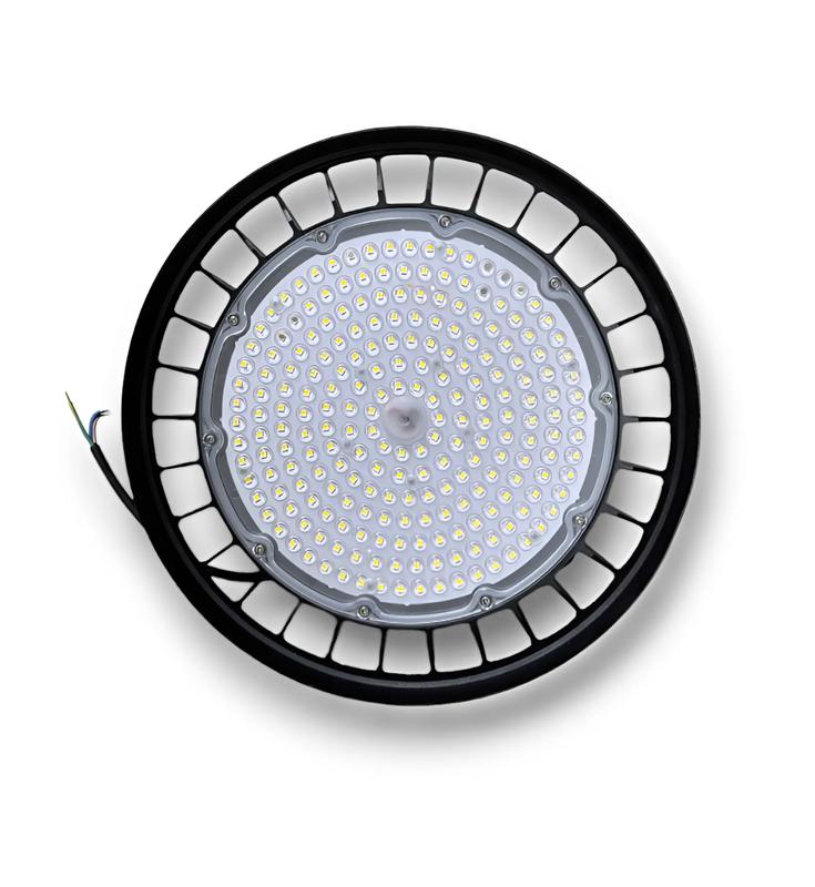 Светильник светодиодный ДСП 200Вт 5000К IP65 32000лм 180-260В 358х358х125мм промышлен. с регулир. драйвером рымболт + лира KRASO UFO(S)-200