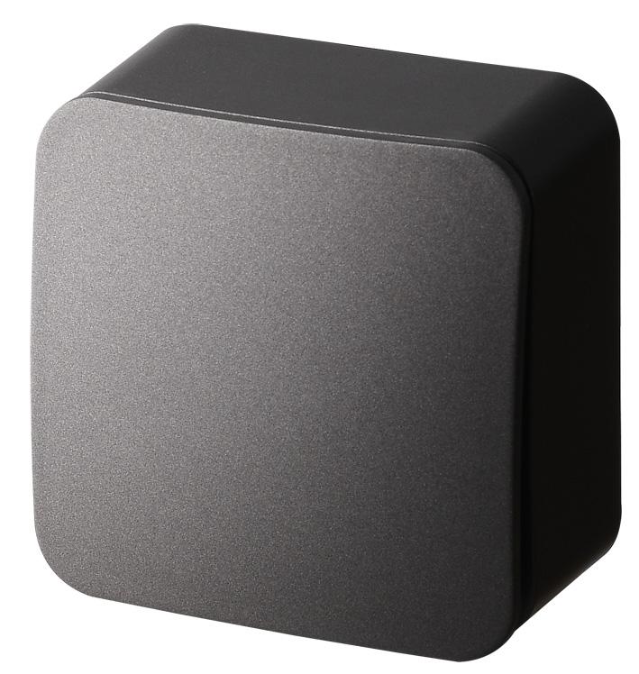 Кнопка звонка 1-кл. ОП 10А IP20 антрацит Jasmart FS3010B