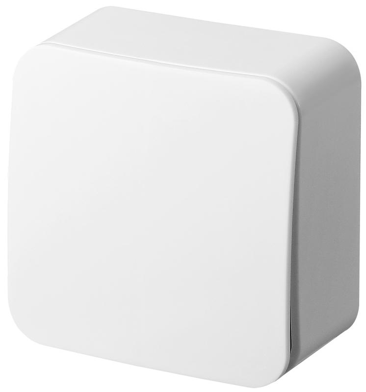 Кнопка звонка 1-кл. ОП 10А IP20 бел. Jasmart FS3010W