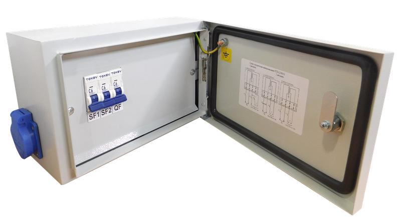 Ящик с понижающим трансформатором ЯТП 0.25 230/24 (3 авт. выкл.) IP54 TOKOV ELECTRIC TKE-TT13-24-250-54