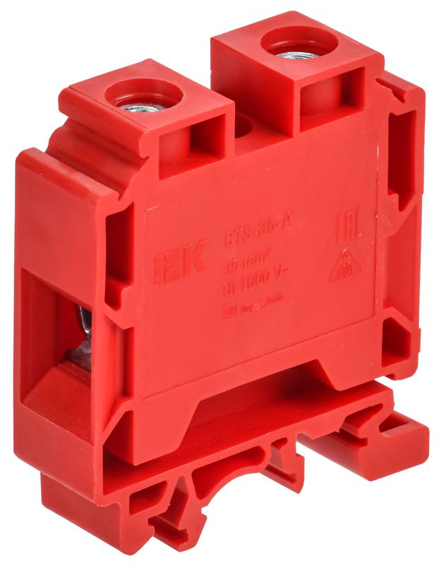 Клемма винтовая CTS 35кв.мм с шестигранником красн. ARMAFIX IEK AF-CT10-01-K04-035