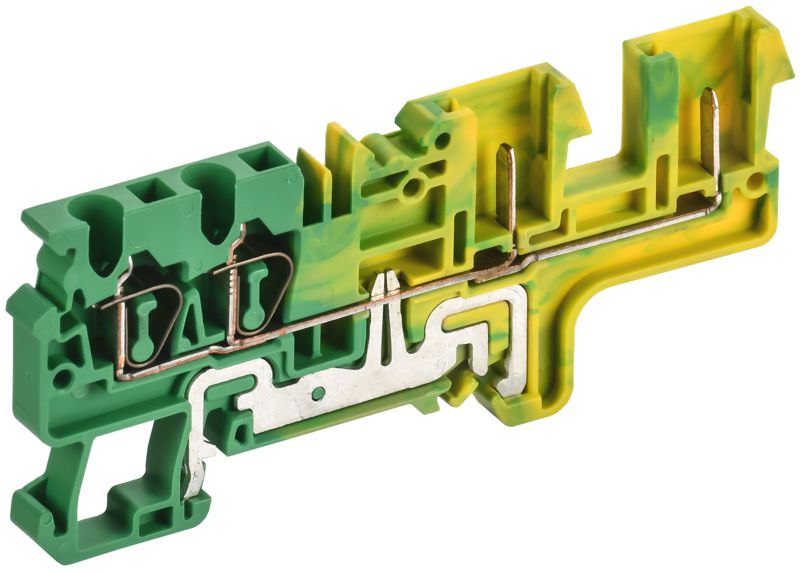 Клемма пружинная заземляющая CX2.5-4-2B PE 2.5кв.мм четырехконтактная ARMAFIX IEK AF-CT41-06-22-K52-002