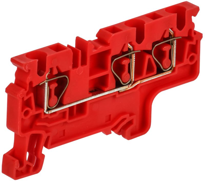 Клемма пружинная CX4-3 трехконтактная красн. ARMAFIX IEK AF-CT42-00-3-K04-004