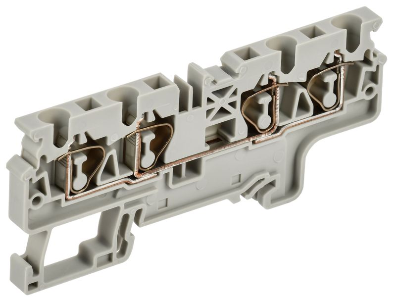 Клемма пружинная CX4-4 4кв.мм четырехконтактная сер. ARMAFIX IEK AF-CT40-00-4-K03-004