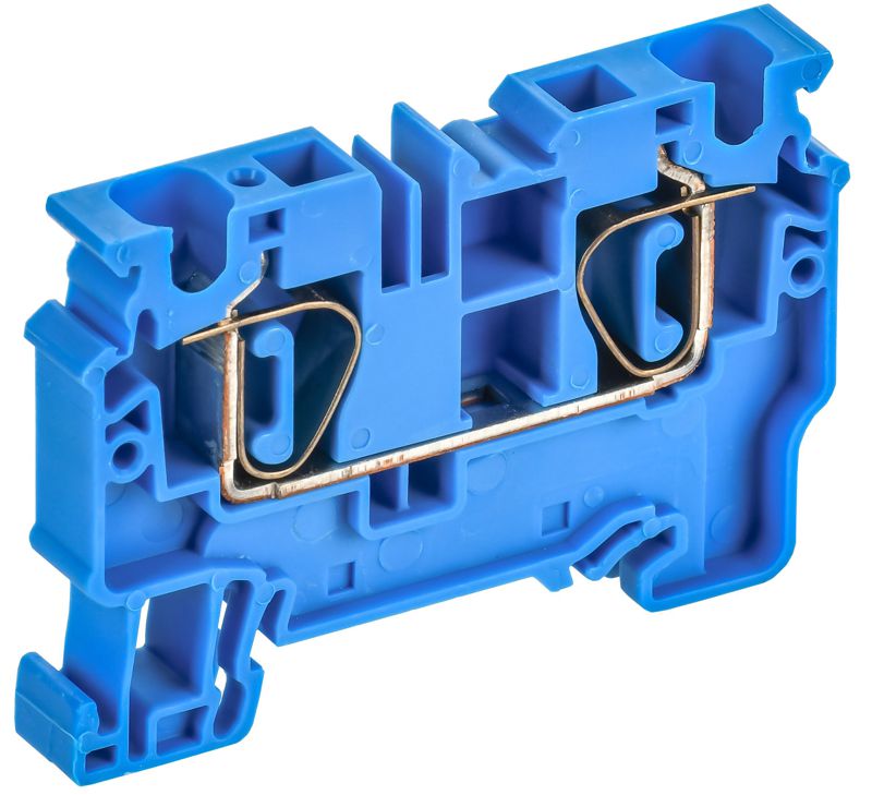 Клемма пружинная проходная CX6 BU 6кв.мм син. ARMAFIX IEK AF-CT40-00-K07-006