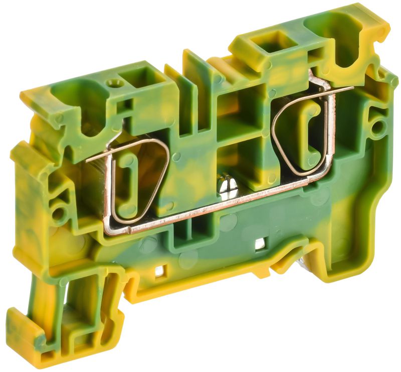 Клемма пружинная проходная заземляющая CX6 PE 6кв.мм ARMAFIX IEK AF-CT41-00-K52-006