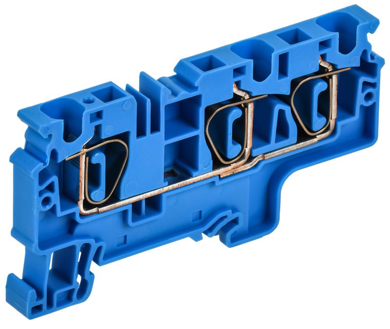 Клемма пружинная CX6-3 BU 6кв.мм трехконтактная син. ARMAFIX IEK AF-CT40-00-3-K07-006