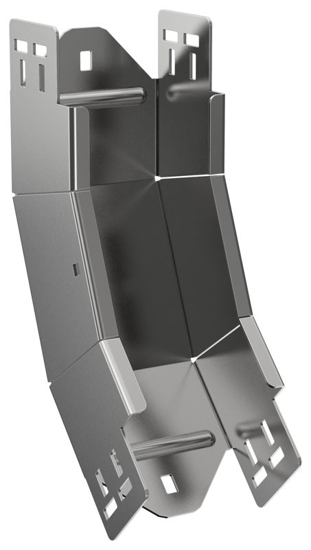 Угол для лотка вертикал. внутр. 45град. 80х100 2мм ESCA 7 IEK ES7-PN-45-080-100-20