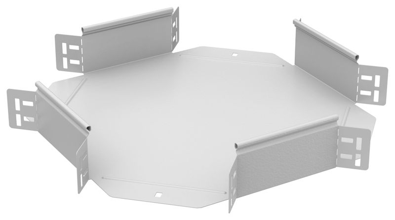 Ответвитель для лотка 100х150 1.2мм RAL 9016 ESCA 5 IEK ES5-KR-100-150-12-RGA