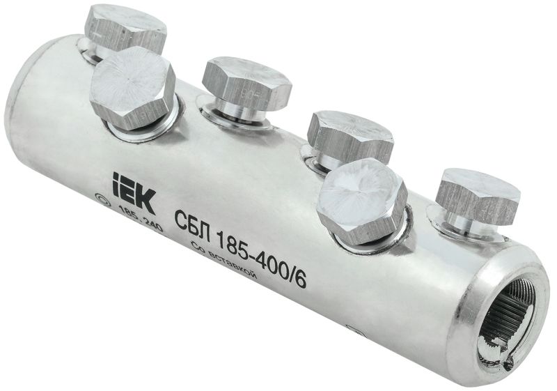 Соединитель болтовой луженый СБЛ 185-400/6 35кВ IEK UCB11-185-400-06-35-1