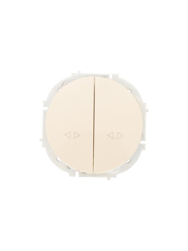 Выключатель промежуточный 2-кл.СП OSEN 10А IP20 механизм сл. кость LEZARD 743-9088-107TW