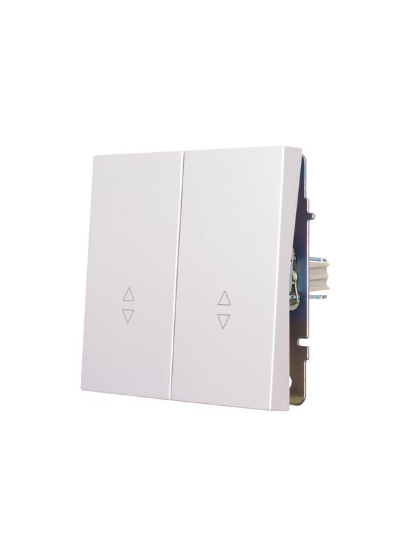 Переключатель проходной 2-кл. 1п СП ZIMA 10А IP20 безвинтовой зажим/клемма механизм бел. искра матов. LEZARD 704-1488-106QC