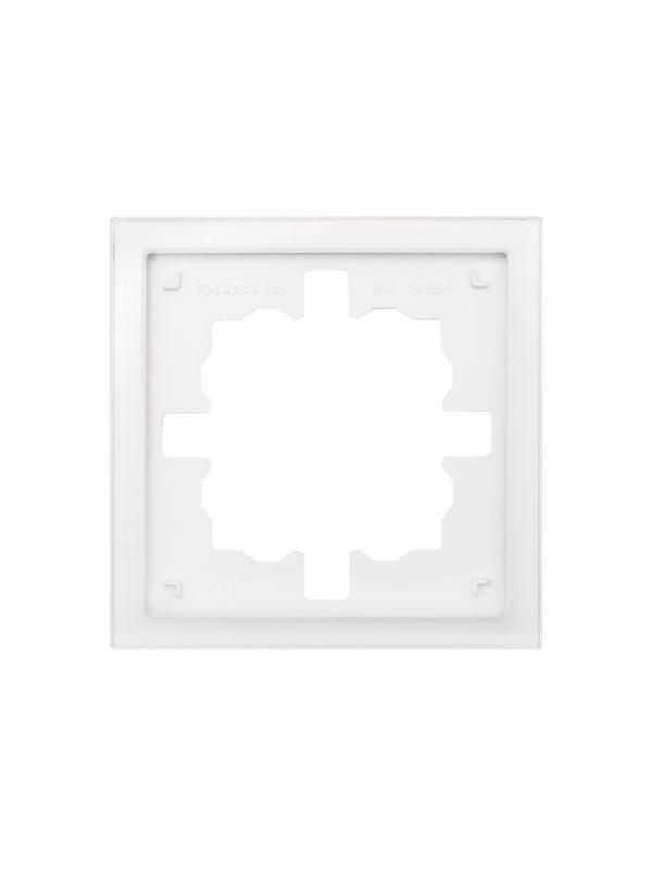 Рамка 1-м ZIMA универс. акрил. бел. матов. LEZARD 704-5380-146