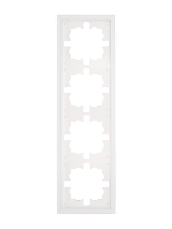 Рамка 4-м ZIMA универс. акрил. бел. матов. LEZARD 704-5380-149