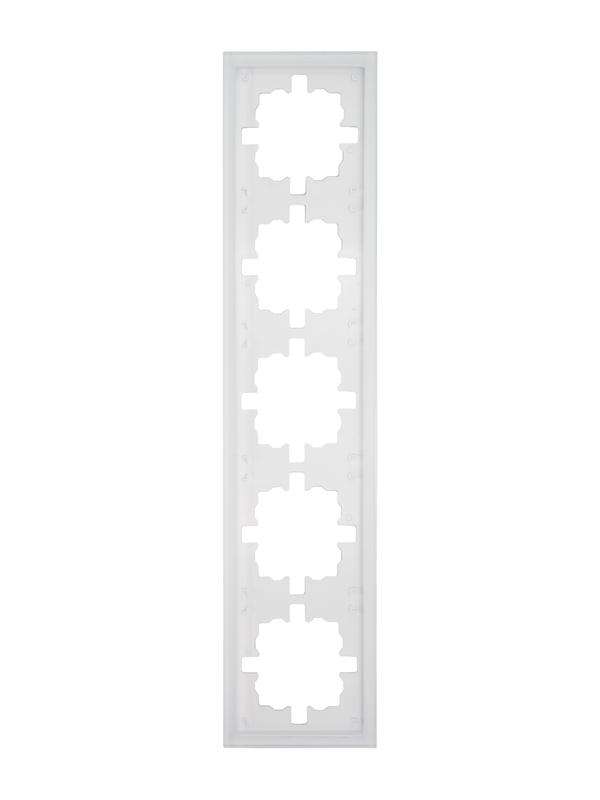 Рамка 5-м ZIMA универс. акрил. бел. матов. LEZARD 704-5380-150