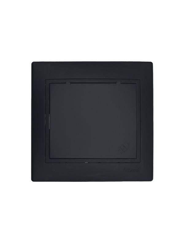 Розетка 1-м СП MIRA 16А IP44 с заземл. с крышкой ПБТ черн. LEZARD 701-4242-123BIPCH