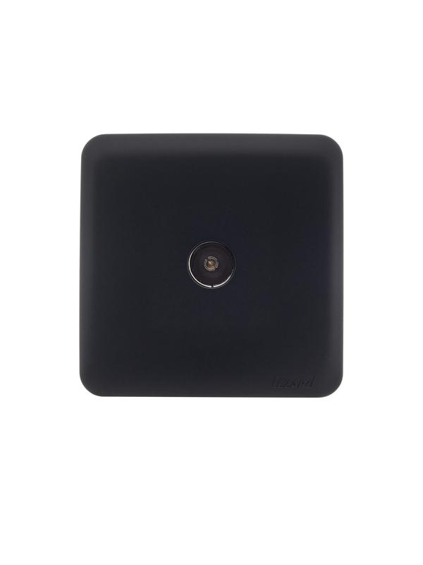 Розетка телевизионная оконечная TV ОП VIOLA IP20 черн. бархат LEZARD 751-4200-130